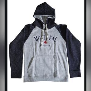 MRJ  CANADA MONTREAL Men's Hoodie Hoodie Sweatshirt Grey Size S/P